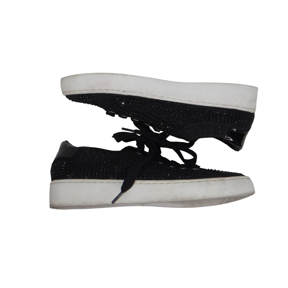 Nine West Amare Black Rhinestone Knit Fashion Sneakers Womens 8.5 WNAMARE2-R